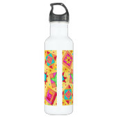 Yellow Quilt Art Waterfles (Achterkant)