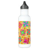 Yellow Quilt Art Waterfles (Links)