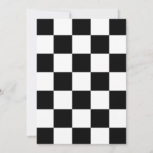 Yellow Race Auto Theme Boy 2e Verjaardagsfeest Kaart (Achterkant)