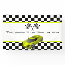 Yellow Race Car Birthday Party