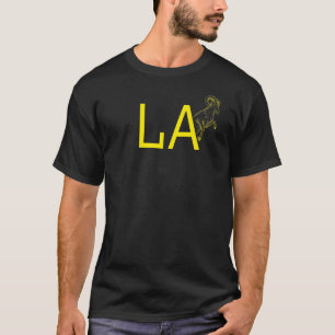 Yellow Ram La Blue California Los Angeles 1 T-shirt