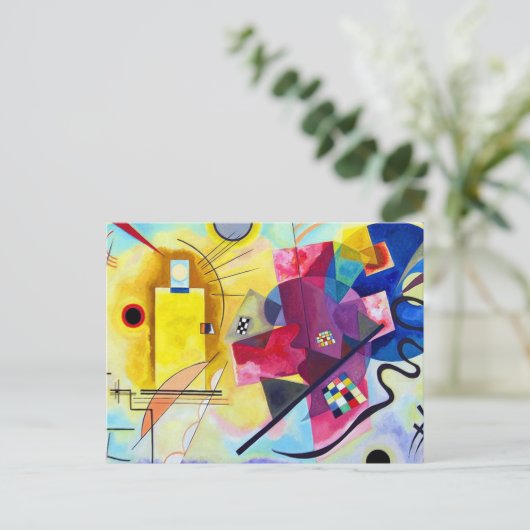 Yellow Red Blue Wassily Kandinsky Briefkaart (Staand voorkant)
