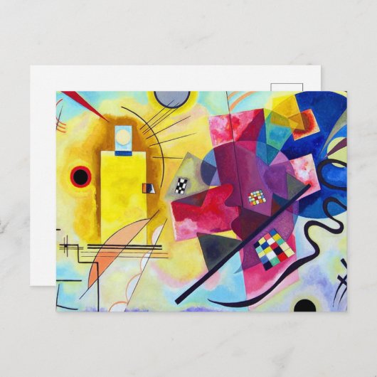 Yellow Red Blue Wassily Kandinsky Briefkaart (Voorkant / Achterkant)