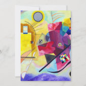 Yellow Red Blue Wassily Kandinsky Kaart (Voorkant)