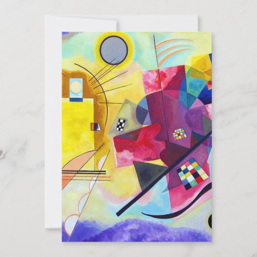 Yellow Red Blue Wassily Kandinsky Kaart (Voorkant)