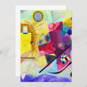 Yellow Red Blue Wassily Kandinsky Kaart (Voorkant / Achterkant)