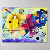 Yellow Red Blue Wassily Kandinsky Poster (Voorkant)