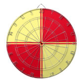 Yellow & Red Custom Dartboard  Dartbord (Voorkant)