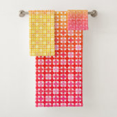 Yellow Red gradiëntvlakpatroon Bad Handdoek (Insitu)