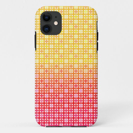 Yellow Red gradiëntvlakpatroon Case-Mate iPhone Case (Achterkant)