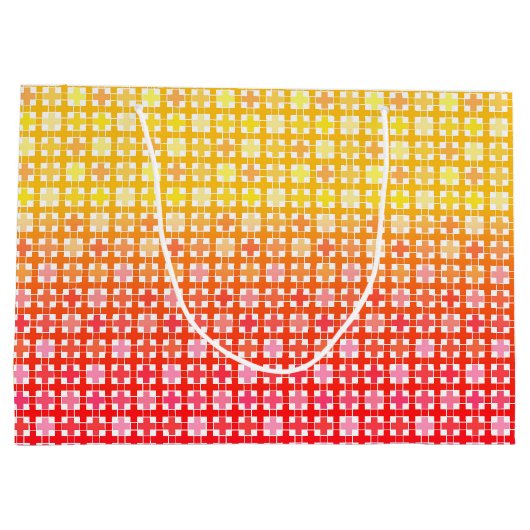 Yellow Red gradiëntvlakpatroon Groot Cadeauzakje (Achterkant)