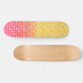 Yellow Red gradiëntvlakpatroon Persoonlijk Skateboard (Horizontaal)