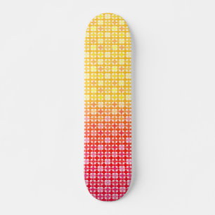 Yellow Red gradiëntvlakpatroon Persoonlijk Skateboard