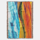 Yellow Red Hills Deken (Voorkant Verticaal)