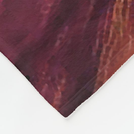 Yellow Red Hills Fleece Deken (Hoek)