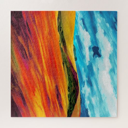 Yellow Red Hills Legpuzzel (Horizontaal)