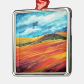 Yellow Red Hills Metalen Ornament (Links)