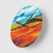 Yellow Red Hills Ronde Klok (Hoek)