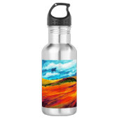 Yellow Red Hills Waterfles (Voorkant)