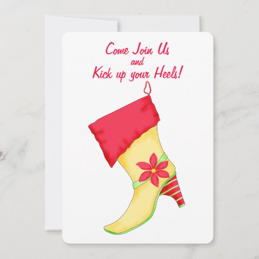 Yellow Red Poinsettia die kerstfeest stopt Kaart (Voorkant)