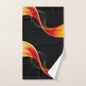 Yellow Red Smoke Curve Bath-handdoekset Bad Handdoek (Handdoek)
