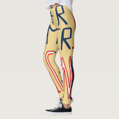 Yellow Red White Blue Black, Afrikaans-Amerikaans Leggings (Links)