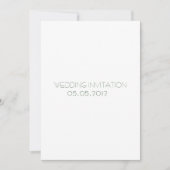 Yellow Retro Abstract Floral Collage-Wedding Invit Kaart (Voorkant)