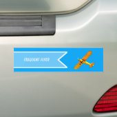 Yellow Retro Frequent Flyer Bumpersticker (Op auto)