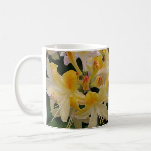 Yellow Rhododendron Flower Coffee Mok (Links)