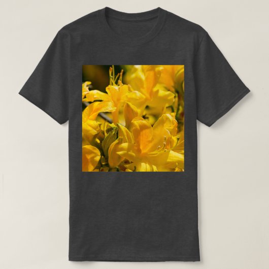 Yellow rhododendrons blooming 2 t-shirt (Design voorkant)