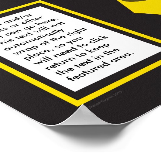 Yellow Ribbon Chart Poster (Hoek)