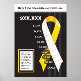 Yellow Ribbon Chart Poster