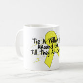 Yellow Ribbon Coffee Cup Koffiemok (Voorkant links)