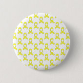 Yellow Ribbon Pattern Ronde Button 5,7 Cm (Voorkant)