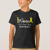 Yellow Ribbon Sarcoma personaliseren T-shirt (Voorkant)