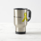 Yellow Ribbon Troop Support Travel Mug Reisbeker (Voorkant rechts)