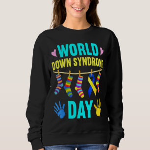Yellow Ribbon World Down Syndrome Awareness Day AW Trui