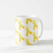 Yellow Ribbons Pattern Koffiemok (Voorkant rechts)