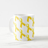 Yellow Ribbons Pattern Koffiemok (Voorkant links)