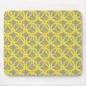 Yellow Rings Mousepad Muismat (Voorkant)