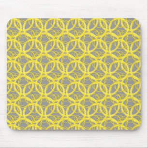 Yellow Rings Mousepad Muismat