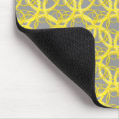 Yellow Rings Pattern Muismat (Hoek)