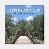 Yellow River Bridge Effigy Mounds, Iowa Magneet (Voorkant)