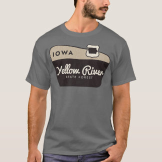 Yellow River State Forest Iowa Welkomstbord T-shirt