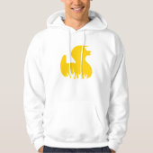 Yellow Rockabilly Duck Hoodie (Voorkant)