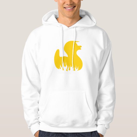 Yellow Rockabilly Duck Hoodie (Voorkant)