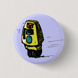 Yellow Rollerbot Ronde Button 3,2 Cm