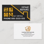 Yellow Roof Handyman's Window Pane Visitekaartje (Voorkant / Achterkant)