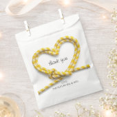Yellow Rope Heart Rock Climbing Party Thank You Bedankzakje (Geknipt)
