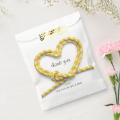 Yellow Rope Heart Rock Climbing Party Thank You Bedankzakje (Gezegeld)